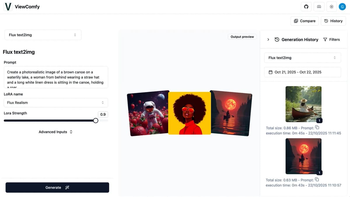 ViewComfy App Builder No code app builder for Comfy workflows